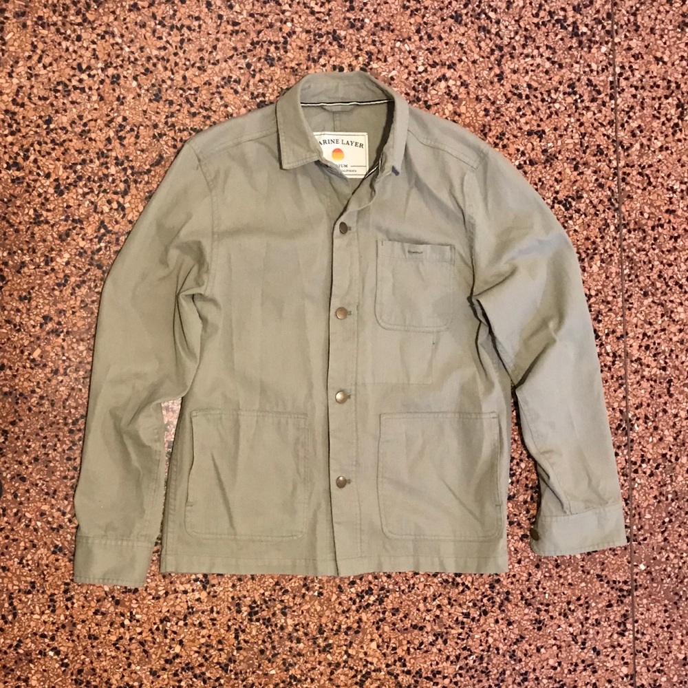 Olive Marine Layer OverShirt